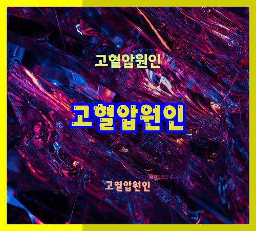 고혈압원인