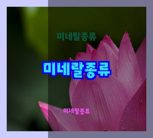 미네랄종류