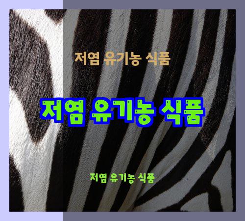 저염 유기농 식품