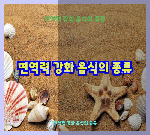 면역력 강화 음식의 종류