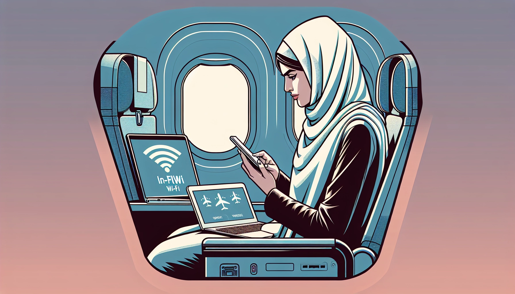 기내 와이파이 연결법_1