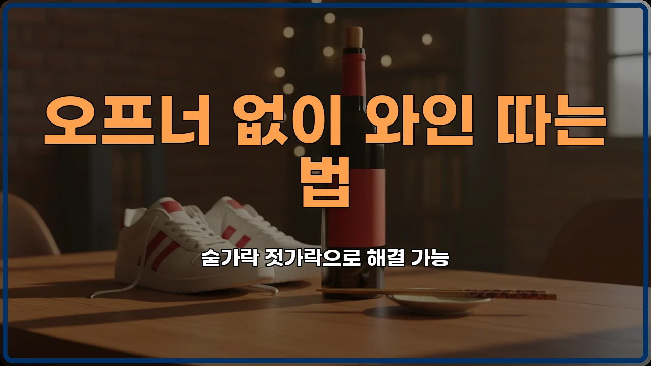 와인따는법