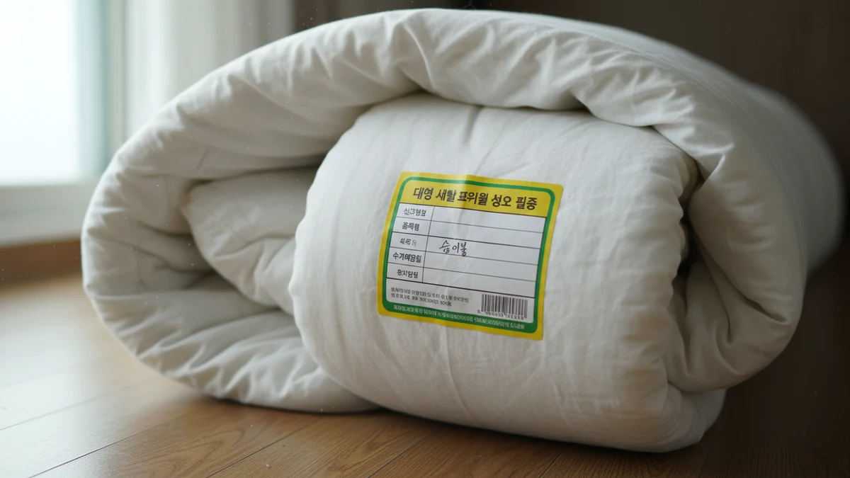 헌옷수거함이불