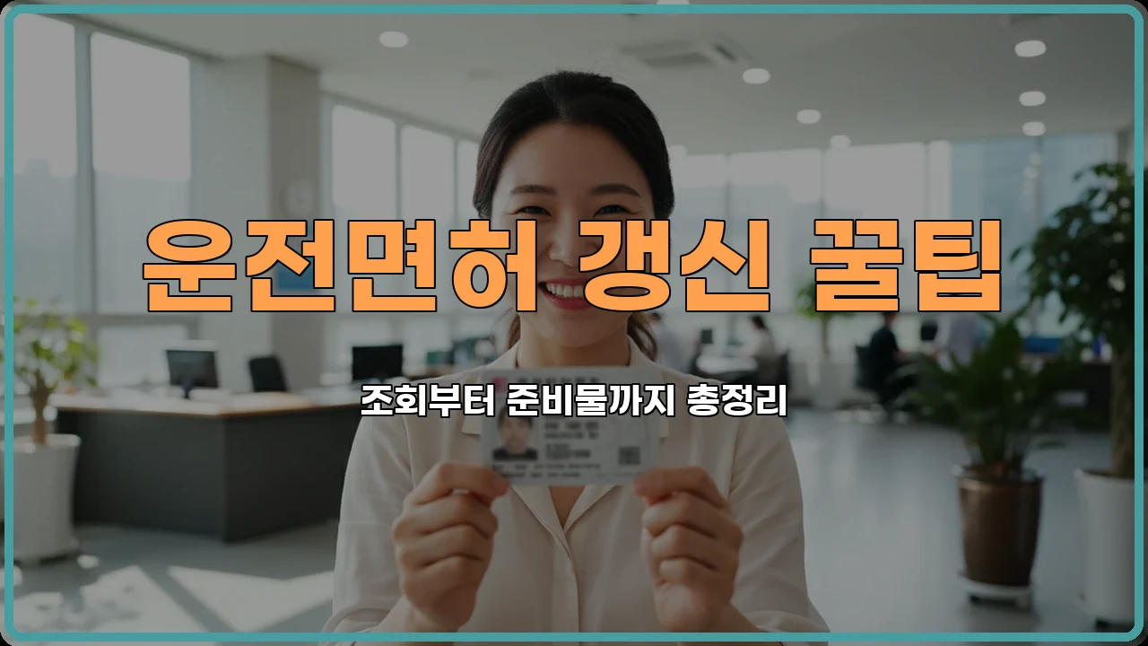 운전면허갱신준비물