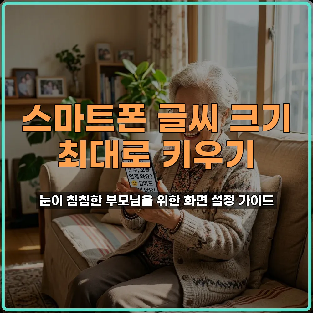 스마트폰글씨크기