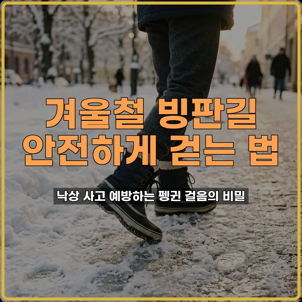 빙판길걷는법