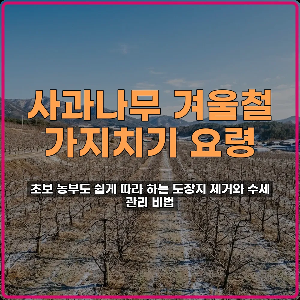 사과나무 겨울철 전정