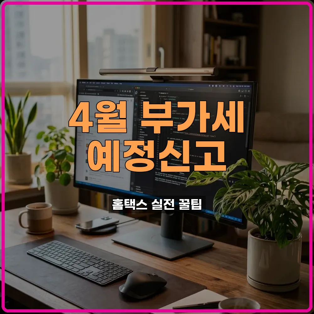 1분기 부가가치세 예정 신고